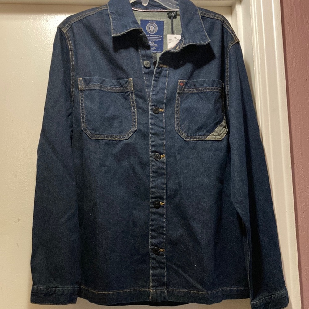 NWT!! Buffalo David Bitton Joshua Denim Button Down Size M